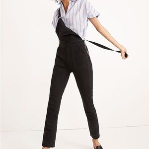 Madewell skinny denim overalls in lunar wash XXS